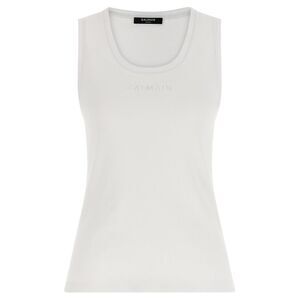 Balmain Women's Logo Embroidery Tank Top